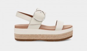 Beige Ugg April Women Sandals | 875410-HNL