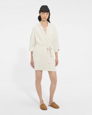 Beige Ugg Monrose Robe Women Sleepwear | 095231-PTK