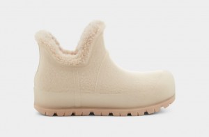 Beige Ugg Raincloud Clear Women Boots | 329516-JBA