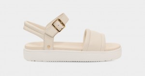 Beige Ugg Zayne Strap Women Sandals | 812937-EYG