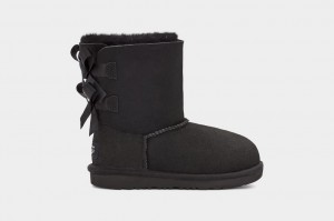 Black Ugg Bailey Bow II Kids' Boots | 459168-JKD