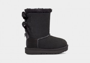 Black Ugg Bailey Bow II Kids' Boots | 508742-JRC