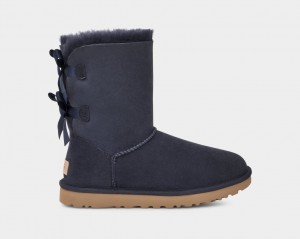 Black Ugg Bailey Bow II Women Boots | 391205-BMW