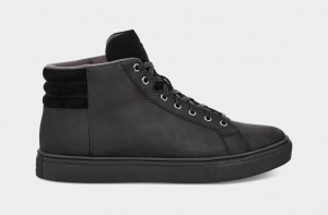 Black Ugg Baysider High Weather Men Sneakers | 569471-EQX