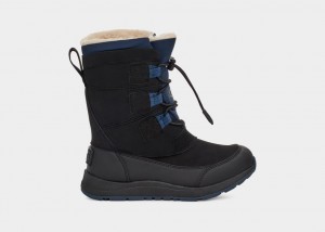 Black Ugg Bellemore Weather Kids' Boots | 298603-WGH