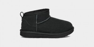 Black Ugg Classic Ultra Mini Kids' Boots | 540318-CZG