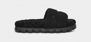 Black Ugg Cozetta Curly Women Slippers | 209675-ELO