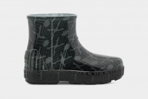 Black Ugg Drizlita Graphic Monogram Women Boots | 180769-ZDK