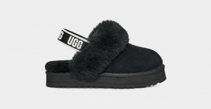 Black Ugg Funkette Kids' Slippers | 439725-CNM