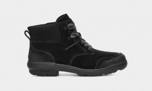 Black Ugg Hapsburg Women Ankle Boots | 214805-APB