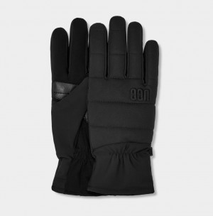 Black Ugg M All Weather Tech Men Gloves | 587431-ZRB