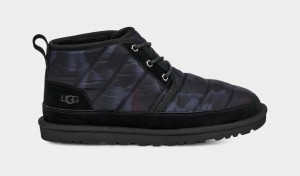 Black Ugg Neumel LTA Peace Camo Men Boots | 487635-PHG