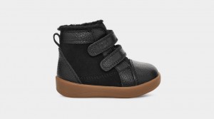 Black Ugg Rennon II Kids' Sneakers | 219834-HJU