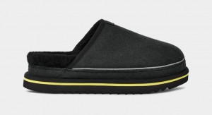 Black Ugg Scuff Cali Wave Men Moccasins | 158324-OGT