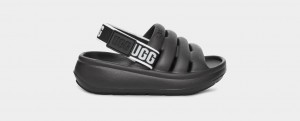 Black Ugg Sport Yeah Kids' Sandals | 905684-IJF