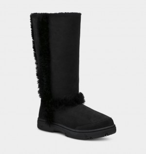 Black Ugg Sunburst Tall Women Boots | 519768-OUI