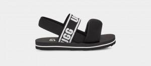 Black Ugg Zuma Sling Kids' Sandals | 208761-ESR