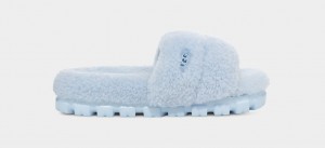 Blue Ugg Cozetta Curly Women Slippers | 074835-PBJ