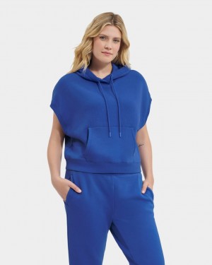 Blue Ugg Jessikah Sleeveless Women Hoodie | 791658-LUY