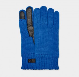 Blue Ugg Knit Men Gloves | 364798-FCU