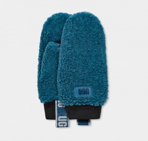 Blue Ugg Sherpa Mitten W Logo Tape Women Gloves | 174095-LSR