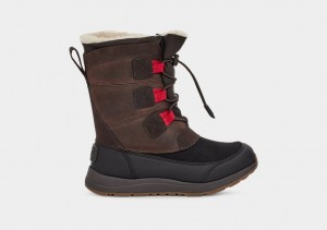 Brown Ugg Bellemore Weather Kids' Boots | 180964-DHO