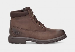 Brown Ugg Biltmore Mid Plain Toe Men Boots | 069574-IKO