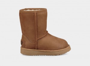 Brown Ugg Classic II Weather Kids' Boots | 178963-YUZ