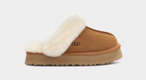 Brown Ugg Disquette Women Slippers | 546983-HXE