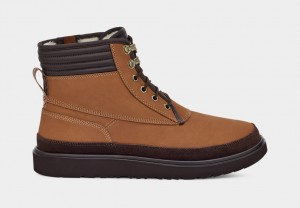 Brown Ugg Highland Sport Utility Weather Men Boots | 631420-JTI