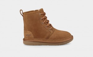 Brown Ugg Neumel High Kids' Boots | 321647-WYK