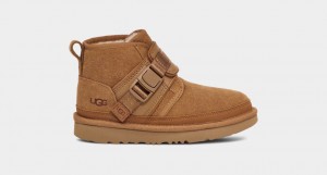 Brown Ugg Neumel Snapback Kids' Boots | 543260-YTX