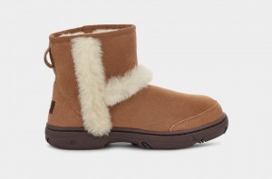 Brown Ugg Sunburst Mini Women Boots | 571864-DIY