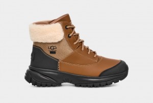 Brown Ugg Yose Fluff V2 Women Boots | 152840-OCL