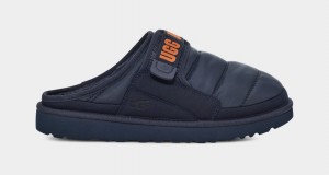 Dark Blue / Orange Ugg Dune LTA Men Slippers | 378169-QVT