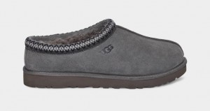 Dark Grey Ugg Tasman Men Slippers | 341825-ILZ