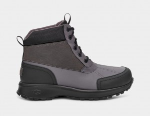 Dark Grey / Black Ugg Emmett Duck Men Boots | 612857-WUI