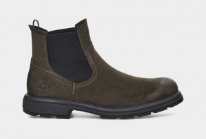 Dark Olive Ugg Biltmore Men Chelsea Boots | 849703-VGZ