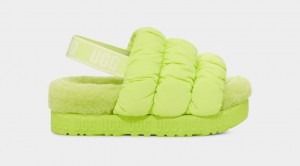 Green Ugg Scrunchita Women Slippers | 083462-FSR