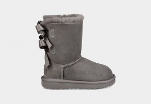 Grey Ugg Bailey Bow II Kids' Boots | 298305-AMH