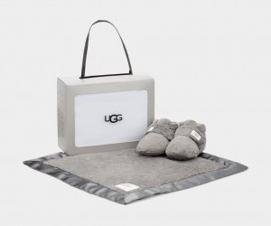 Grey Ugg Bixbeeie and Lovey Blanket Kids' Boots | 527039-VGU