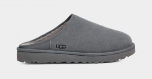 Grey Ugg Classic Men Slippers | 492705-EBR