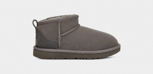 Grey Ugg Classic Ultra Mini Kids' Boots | 597842-OFT