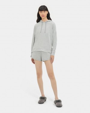 Grey Ugg Maurice Micro Terrys Women Shorts | 592013-AYR