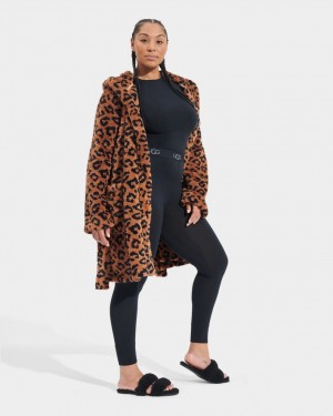 Leopard Ugg Aarti Print Women Sleepwear | 481950-MYB