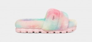 Multicolor Ugg Cozetta Watercolors Women Slippers | 598124-XMY