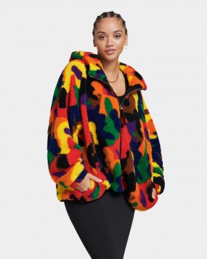 Multicolor Ugg Olympia Pride Women Jackets | 912654-NEP