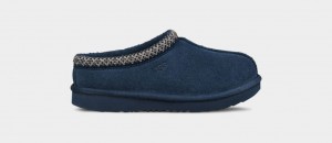 Navy Ugg Tasman II Kids' Slippers | 574362-BWC