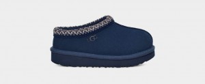 Navy Ugg Tasman II Kids' Slippers | 780456-XPV