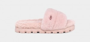 Pink Ugg Cozetta Curly Women Slides | 152946-JWO